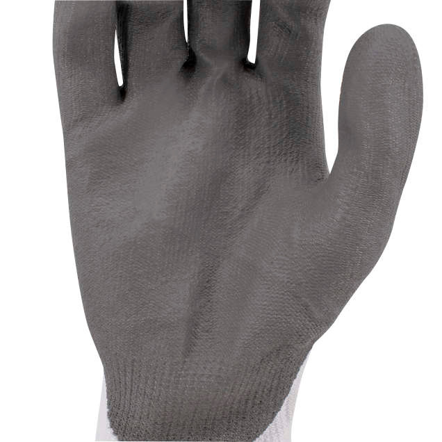 Radians RWG550XXL Ghost Series A2 Cut Protection Work Gloves | Polyurethane Palm | White/Gray | 2X-Large Size | Case of 10 Boxes of 12 Pairs in Each Box
