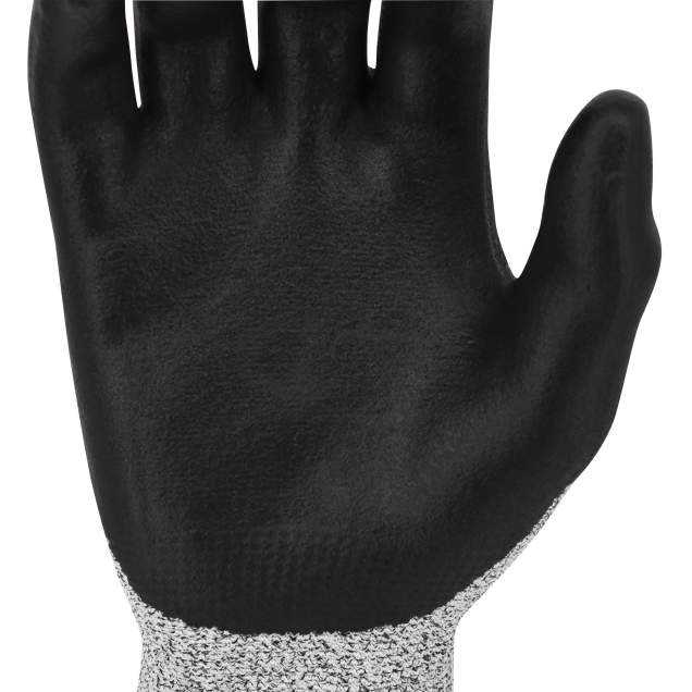 Radians RWG555S AXIS A4 Cut Protection Work Gloves | Foam Nitrile Palm | Gray | Small Size | Case of 10 Boxes of 12 Pairs in Each Box