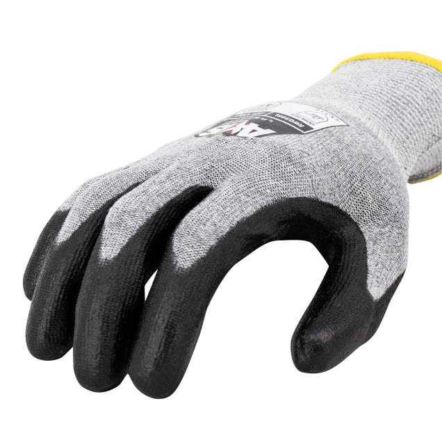 Radians RWG566M AXIS A5 Cut Protection Work Gloves | Touchscreen | Gray | Medium Size | Case of 10 Boxes of 12 Pairs in Each Box