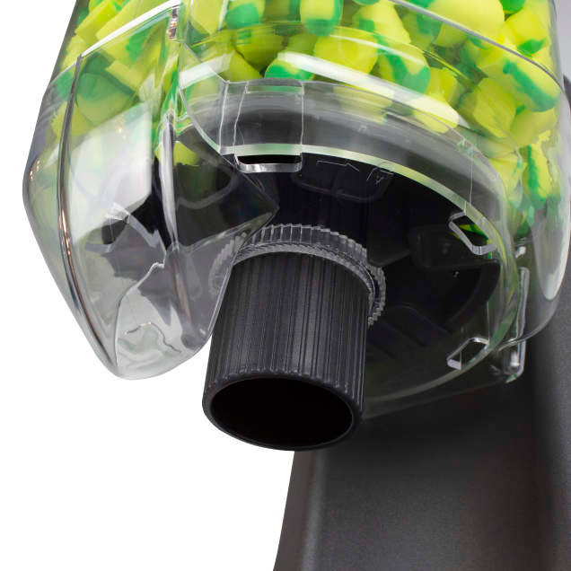 Radians FPD-500L34 Refillable Dispenser with Deterrent 32 NNR FP34 Earplugs | Wing Shape | Uncorded | Green/Yellow