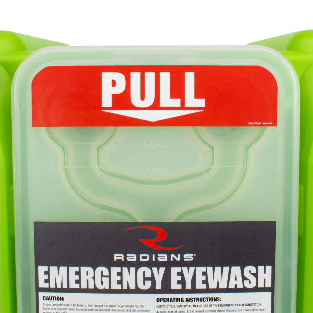 Radians Vision Aid REW01112 Emergency Eyewash Tank | 12 Gallon | Gravity-Fed | Green