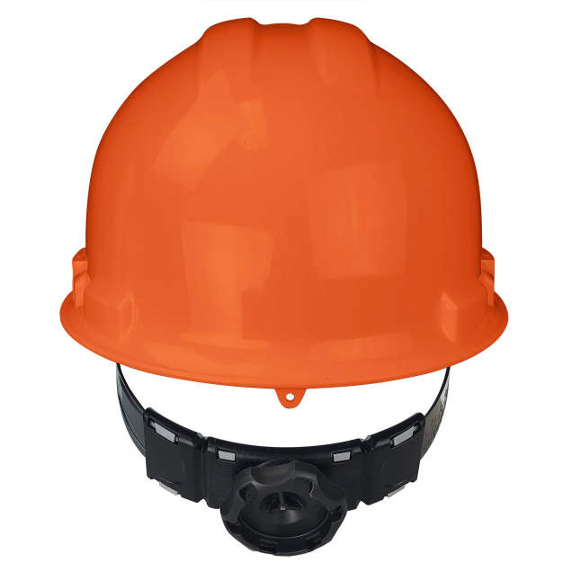 Radians GHR4-ORANGE Granite Cap Style Hard Hat | 4 Point Crown Strap Ratchet Suspension | Pillowed Brow Pad | Orange | Each
