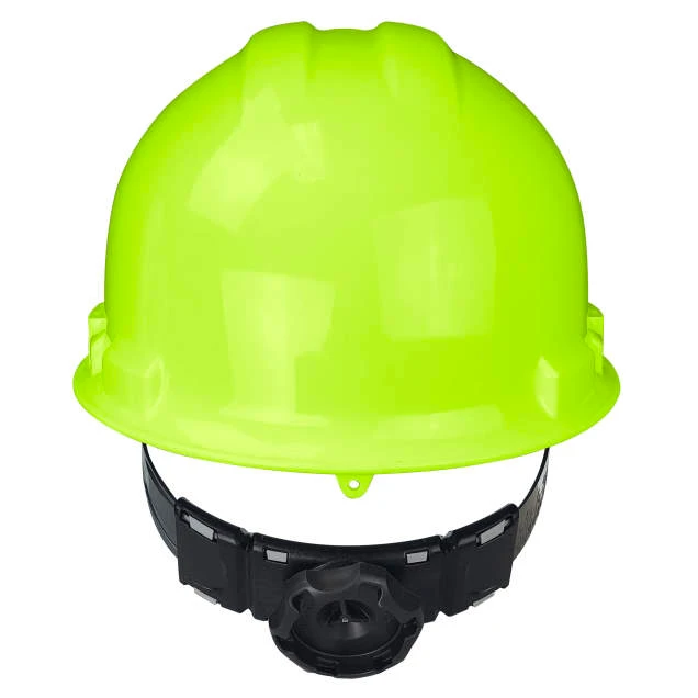 Radians GHR6-GREEN-HV Granite Cap Style Hard Hat | 6 Point Crown Strap Ratchet Suspension | Pillowed Brow Pad | Hi-Vis Green | Each