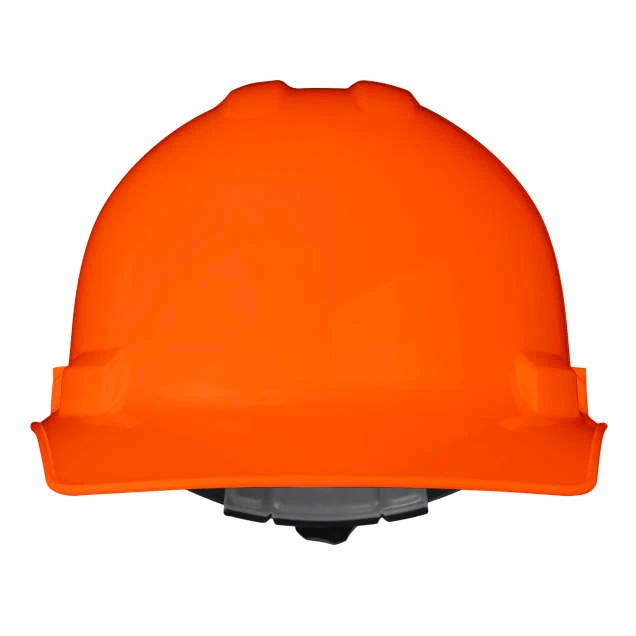 Radians GHR6-ORANGE-HV Granite Cap Style Hard Hat | 6 Point Crown Strap Ratchet Suspension | Pillowed Brow Pad | Hi-Vis Orange | Each