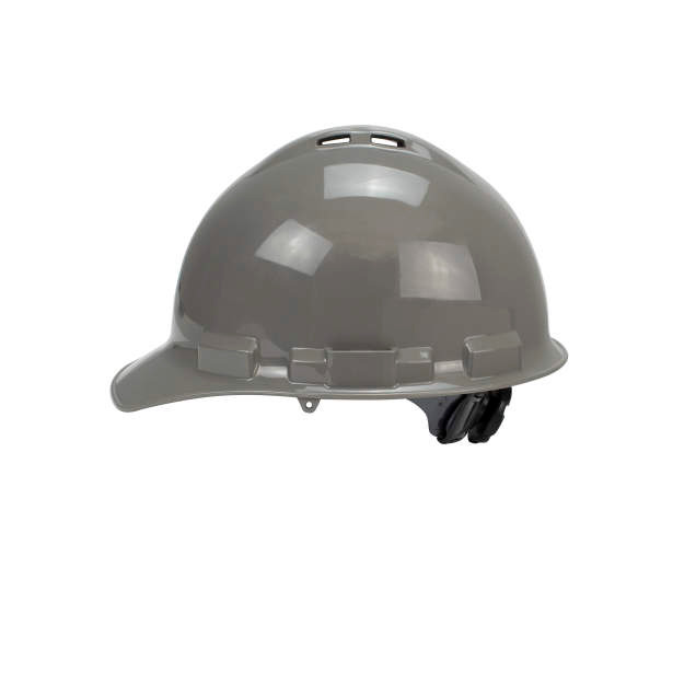 Radians GHR4V-DARK GRAY Granite Vented Cap Style Hard Hat | 4 Point Crown Strap Ratchet Suspension | Pillowed Brow Pad | Dark Gray | Case of 20 Units