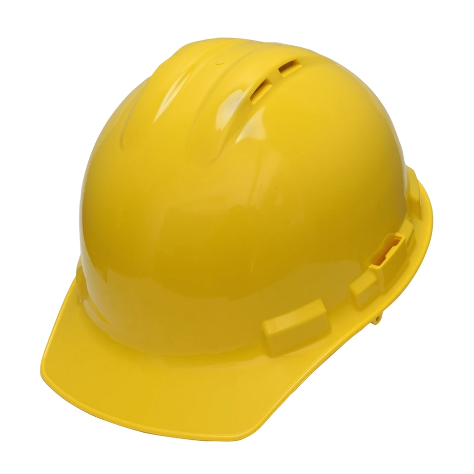 Radians GHR4V-YELLOW Granite Vented Cap Style Hard Hat | 4 Point Crown Strap Ratchet Suspension | Pillowed Brow Pad | Yellow | Case of 20 Units