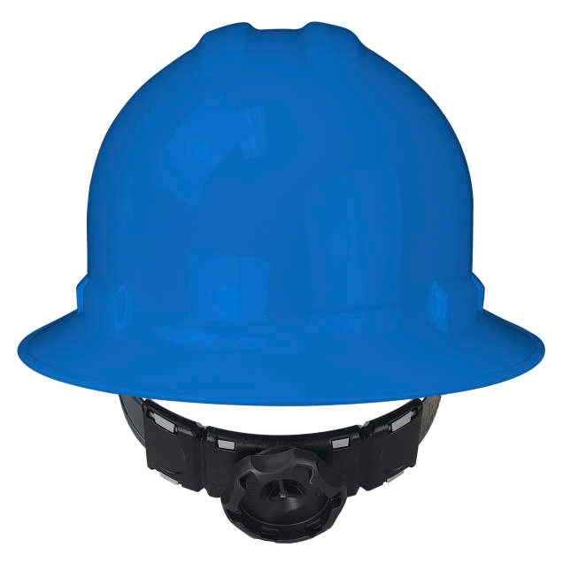 Radians QHR6-BLUE Quartz Full Brim Hard Hat | 6 Point Crown Strap Ratchet Suspension | Pillowed Brow Pad | Blue | Case of 10 Units