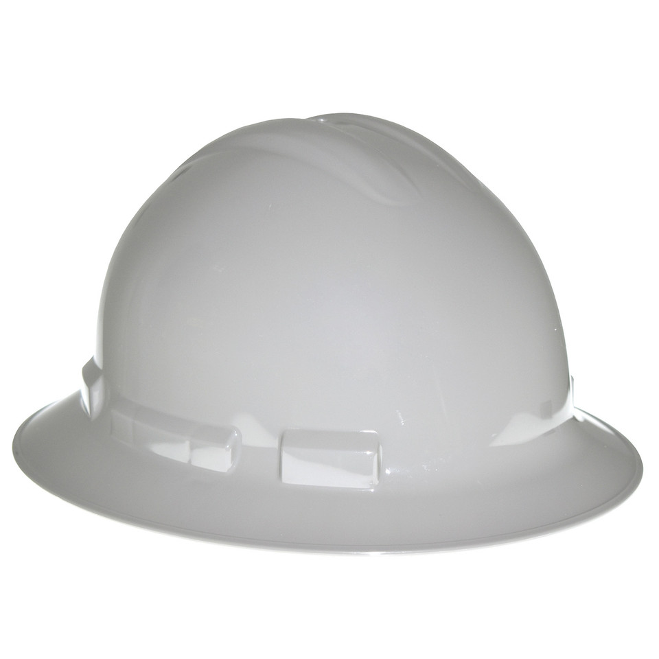 Radians QHR6-GRAY Quartz Full Brim Hard Hat | 6 Point Crown Strap Ratchet Suspension | Pillowed Brow Pad | Gray | Case of 10 Units