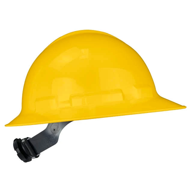 Radians QHR6-YELLOW Quartz Full Brim Hard Hat | 6 Point Crown Strap Ratchet Suspension | Pillowed Brow Pad | Yellow | Case of 10 Units