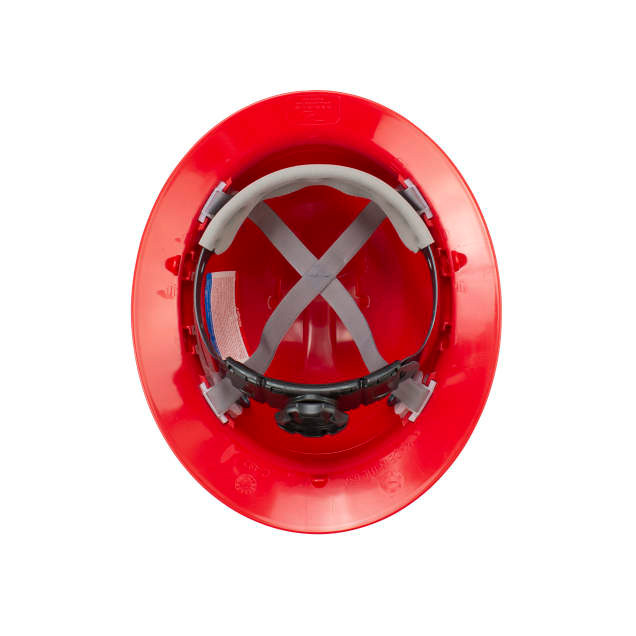 Radians QHR4V-RED Quartz Vented Full Brim Hard Hat | 4 Point Crown Strap Ratchet Suspension | Pillowed Brow Pad | Red | Case of 20 Units