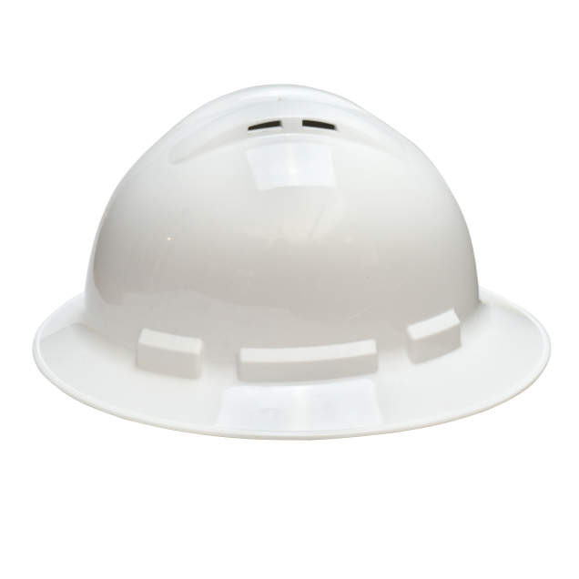 Radians QHR4V-WHITE Quartz Full Brim Hard Hat | 4 Point Crown Strap Ratchet Suspension | Pillowed Brow Pad | White | Case of 20 Units