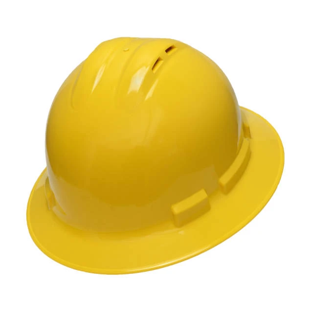 Radians QHR4V-YELLOW Quartz Full Brim Hard Hat | 4 Point Crown Strap Ratchet Suspension | Pillowed Brow Pad | Yellow | Case of 20 Units
