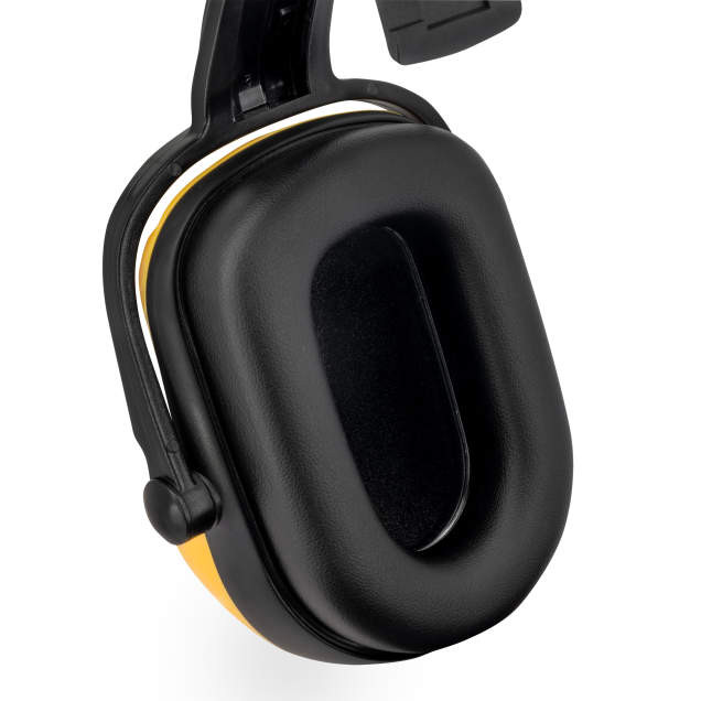 Dewalt DPG660-D Dielectric Cap Mount NRR 25 Earmuffs | 4-Point Suspension | Padded Earcups | Yellow/Black | Case of 20 Units