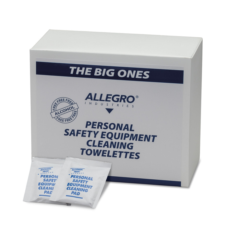 Allegro 3001-05 Personal Safety Equipment Cleaning Pad | Alcohol-Free | Sold by Box of 50