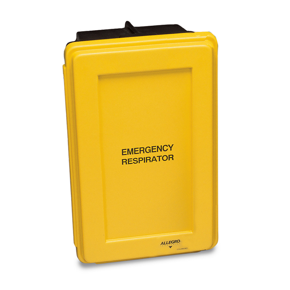 Allegro 4500 Emergency Respirator Wall Case | Yellow