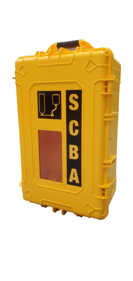 Allegro 4600 All-Weather SCBA Wall Case with Nylon Strap | Yellow
