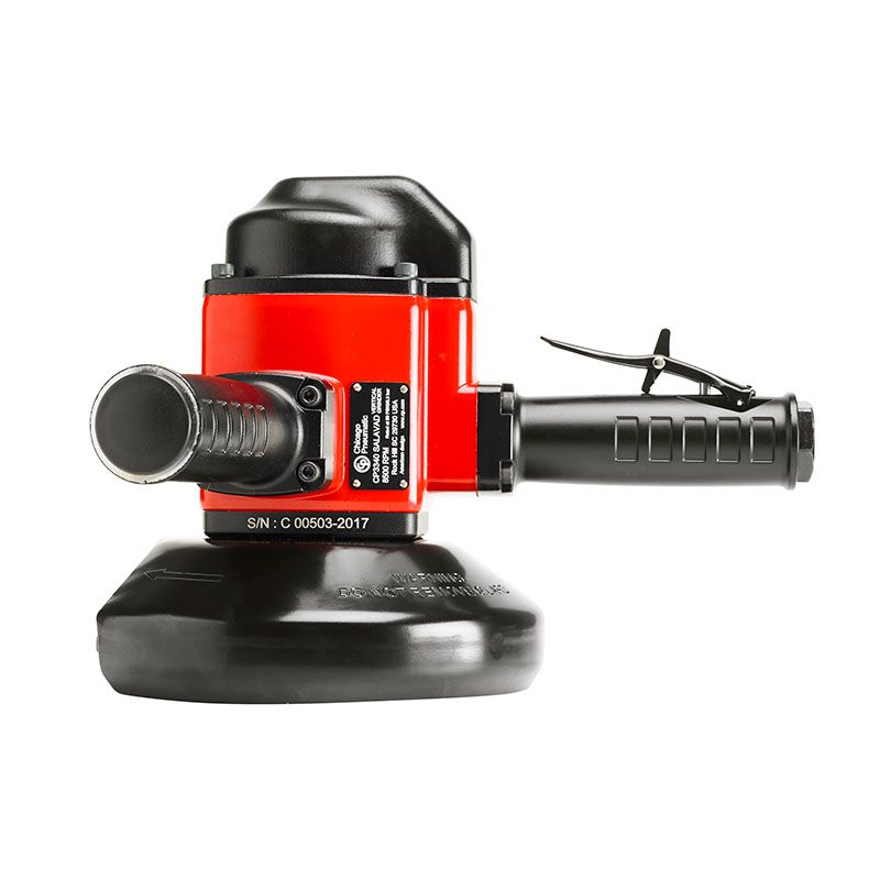 Chicago Pneumatic CP3340-SALAVAD Pneumatic Vertical Grinder | CP3340 Series | 4.56 HP | 8500 RPM | 7" Max Wheel Capacity | 5/8-11" UNC Thread Size