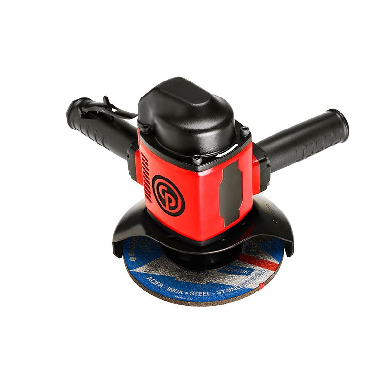 Chicago Pneumatic CP3340-SALAVAD Pneumatic Vertical Grinder | CP3340 Series | 4.56 HP | 8500 RPM | 7" Max Wheel Capacity | 5/8-11" UNC Thread Size