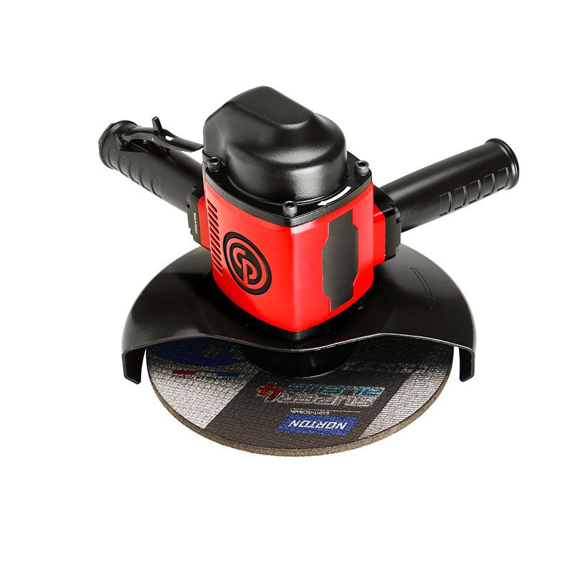 Chicago Pneumatic CP3340-SALAVEL Pneumatic Vertical Grinder | CP3340 Series | 4.56 HP | 6000 RPM | 9" Max Wheel Capacity | 5/8-11" UNC Thread Size