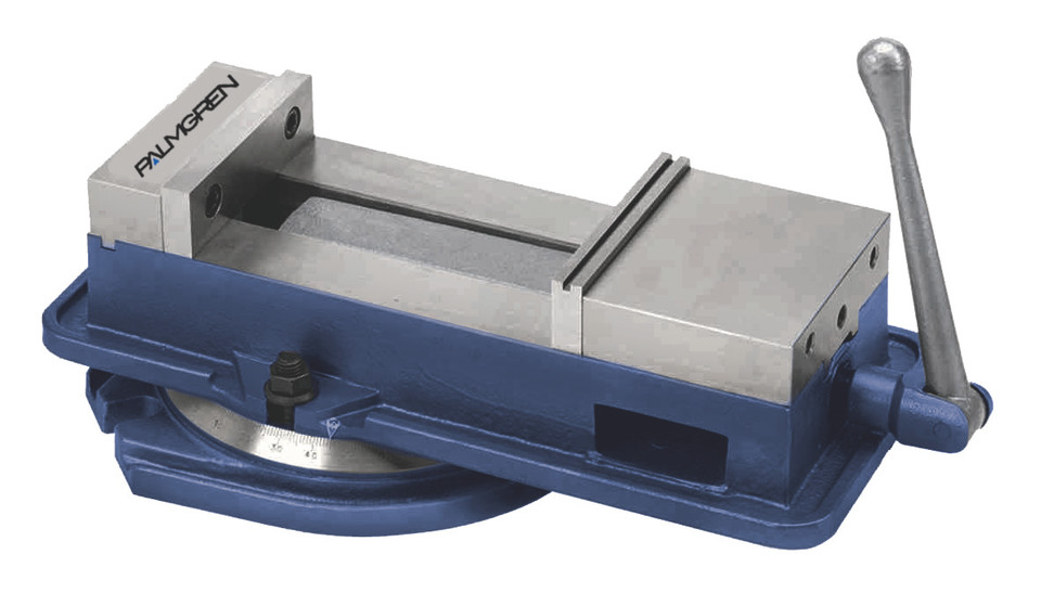 Palmgren 9626608 Dual Force Milling Machine Vise With Stationary Base | 6" Jaw Width | 8-3/4" Jaw Opening | 1-3/4" Throat Capacity