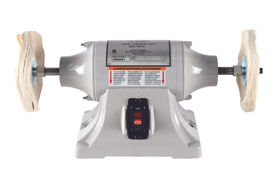 Palmgren 9682091 Low Speed Buffering Machine | 6" Wheel Diameter | 1750 RPM | 1/4 HP