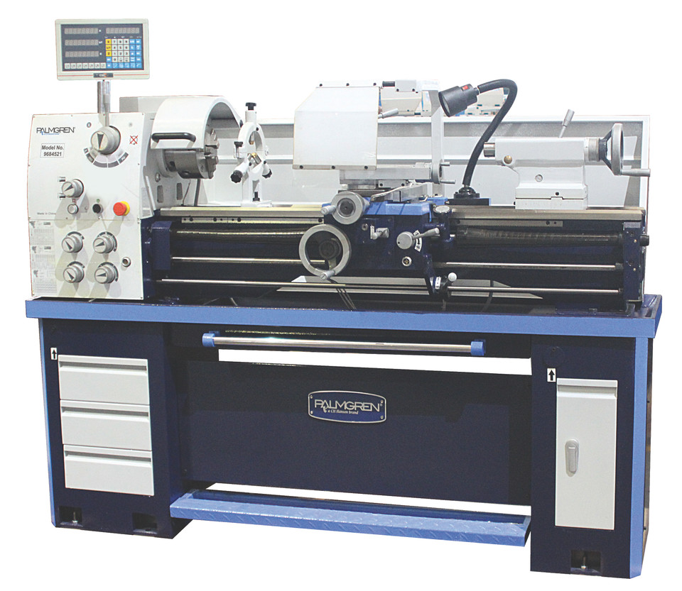 Palmgren 9684551 14" x 40" Engine Lathe With 2" Bore | 2 HP | 8" Bed Width