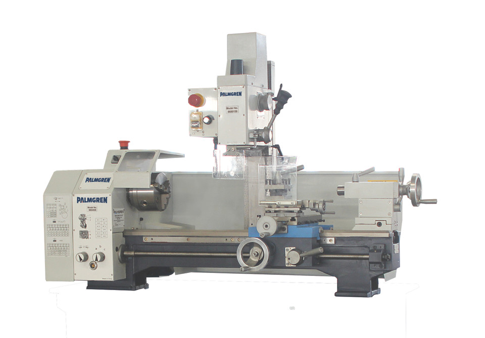 Palmgren 9680213 9" x 20" Combination Bench Engine Lathe and Gear Head Mill | 5/8 HP | 5-7/8" Bed Width