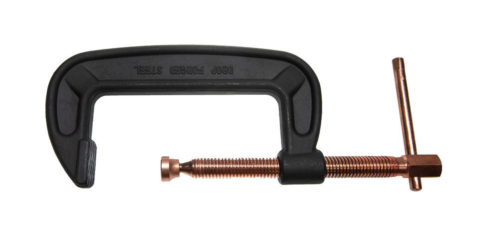 Palmgren 9629108 Heavy Duty C-Clamp With Copper Spindle | 6" Max Open Capacity | 13/16" Spindle Diameter | 2-7/8" Throat Capacity