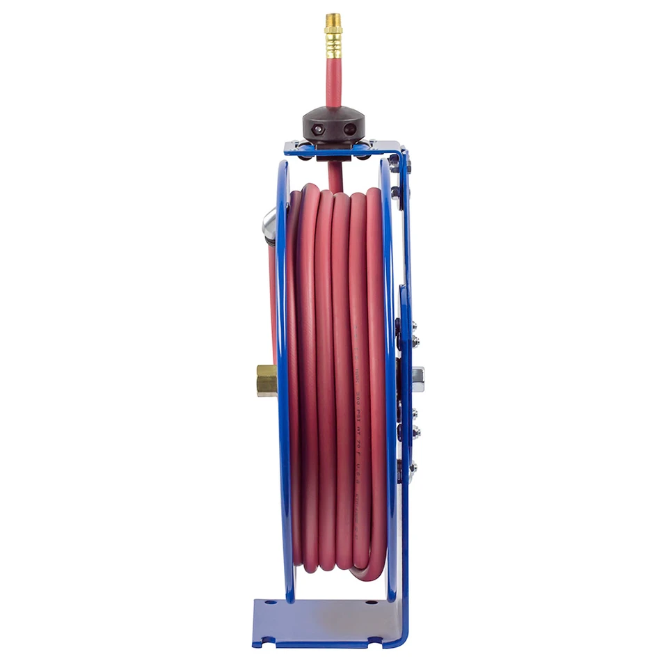 Coxreels EZ-P-HPL-125 EZ Coil Spring Rewind Hose Reel | EZ-P Series | 1/4" Hose Diameter | 25' Hose Length | 5000 Max PSI | Less Hose