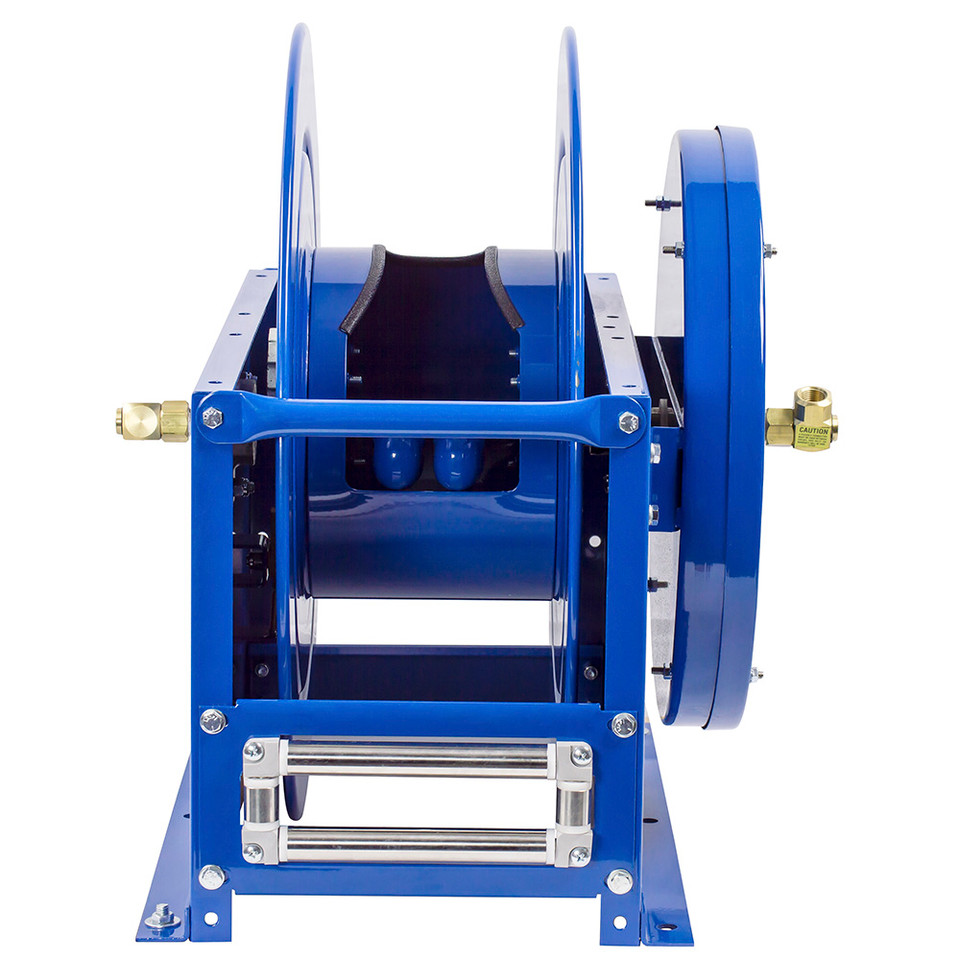 Coxreels DLPL-525 Dual Hose Spring Rewind Hose Reel | DP Series | 3/4" Hose Diameter | 25' Hose Length | 300 Max PSI | Less Hose