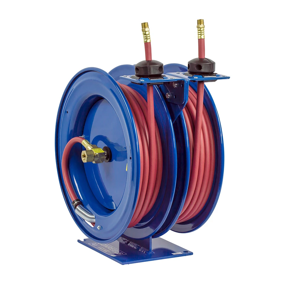 Coxreels C-HP-135-135 Dual Purpose Spring Rewind Hose Reel | C Series | 1/4" Hose Diameter | 35' Hose Length | 5000 Max PSI