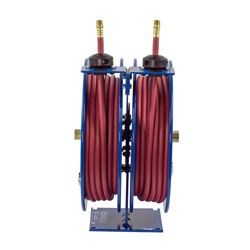 Coxreels C-HPL-325-325 Dual Purpose Spring Rewind Hose Reel | C Series | 3/8" Hose Diameter | 25' Hose Length | 4000 Max PSI | Less Hose
