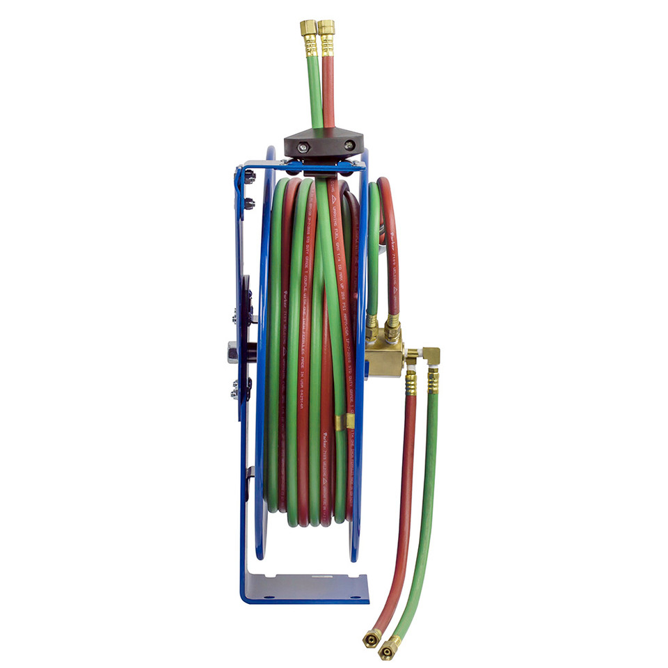 Coxreels SHWL-N-160 Dual Hose Spring Rewind Hose Reel | SHW Series | 1/4" Hose Diameter | 60' Hose Length | 200 Max PSI | Less Hose