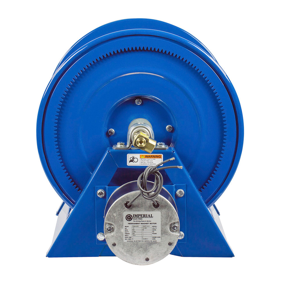 Coxreels 1125-5-200-EB Electric 24V DC 1/2 HP Motor Rewind Hose Reel | 1125 Series | 3/4" Hose Diameter | 200' Hose Length | 3000 Max PSI | Less Hose