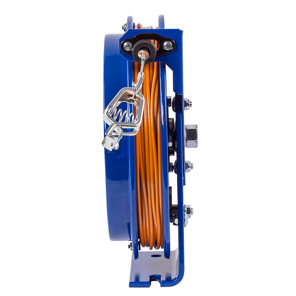 Coxreels EZ-SD-100 Spring Rewind Static Discharge Cable Reel | EZ-SD Series | 100' Cable Length | 5/32" Gauge