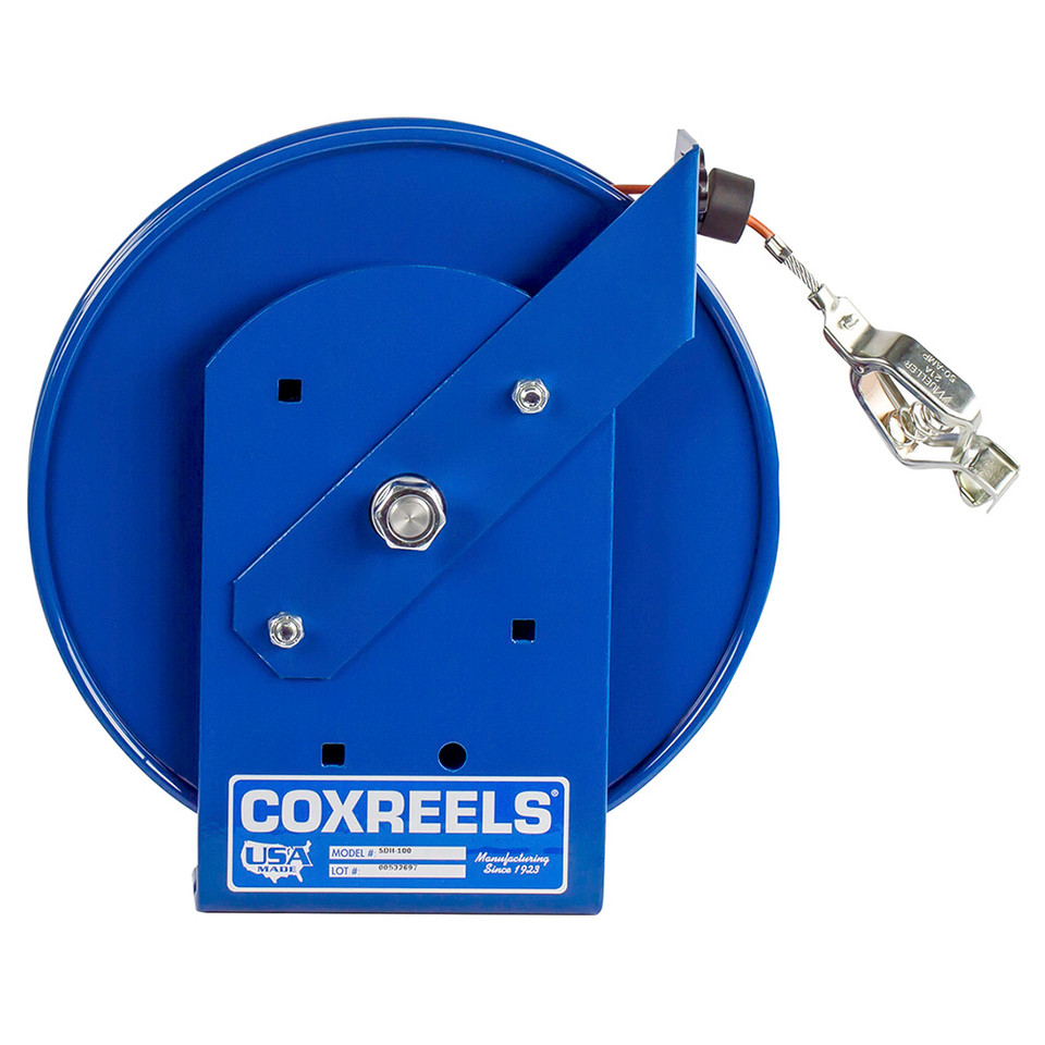 Coxreels SDH-200-1 Static Discharge Hand Crank Cable Reel | SDH Series | 200' Cable Length