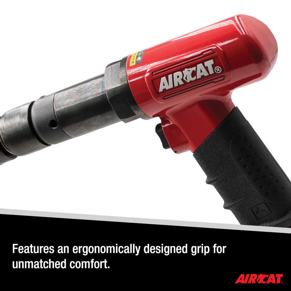 Aircat Pneumatic Tools 5250-A-T Super Duty Air Hammer | 0.401" Shank | 2500 BPM | 3 Piston Stroke | Quick Change