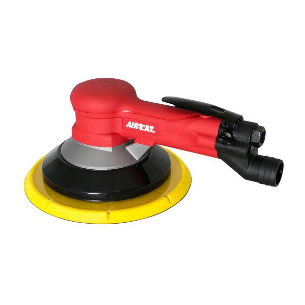Aircat Pneumatic Tools 6700-8GCV Central Vac Geared Planetary Motion Sander | 8" Pad Size | 900 RPM | 3/16" Orbit | Hook & Loop