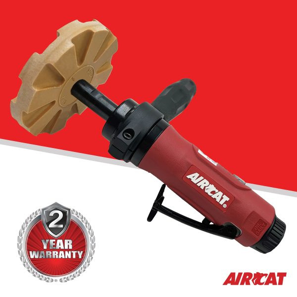 Aircat 6345 Pinstripe and Adhesive Removal Tool | 0.6 HP | 2,600 RPM | 5/16" x 24 Spindle Thread | Rear Exhaust