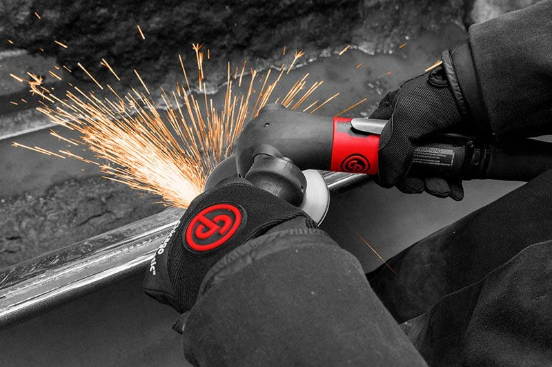 Chicago Pneumatic Air Angle Sander | CP3650-075AB | 7500 RPM | 7" Pad Size