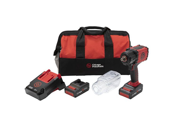 Chicago Pneumatic Cordless Impact Wrench Kit | CP8854 Pack 18V | 1/2" Drive | 774 (ft-lbs) Max Torque