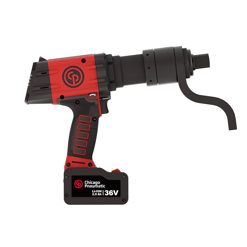 Chicago Pneumatic Battery Torque Wrench | CP8609CQ PACK 36V 2.5AH | 185 - 665 (ft-lbs) Torque Range | 1" Square Drive