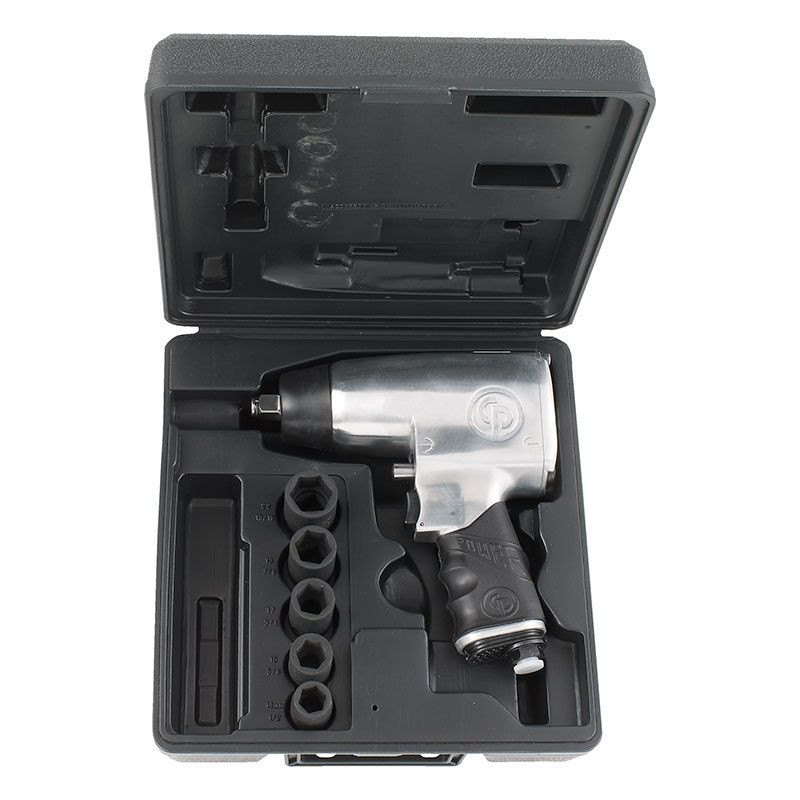 Chicago Pneumatic CP734H Impact Wrench Kit | 1/2" Drive Size | 425 (ft-lbs) Max Torque | 8400 RPM