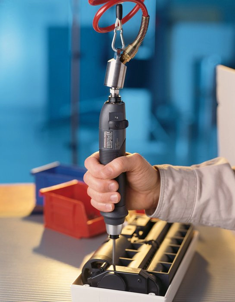 Ingersoll Rand QS1L05S1D Inline Pneumatic Screwdriver | 500 RPM | 2.7 - 47.8 (in-lbs) Torque Range | Lever-Start