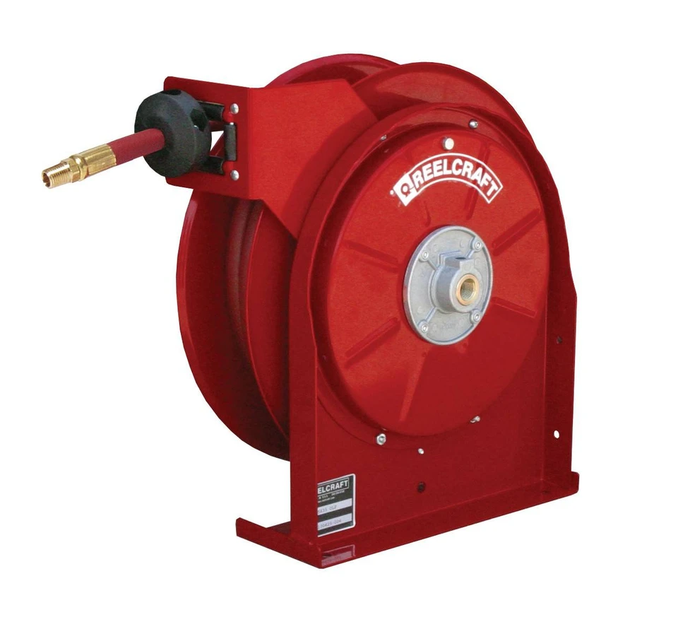 Reelcraft 5450 OLP Premium Duty Spring Retractable Hose Reel | 1/4 in. Hose Diameter | 50 Ft. Hose Length | 300 Max PSI