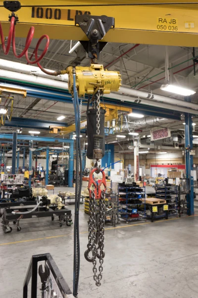 Ingersoll Rand ML500K-2C10-C6U MLK Series Air Chain Hoist | 1/2 Ton Capacity | 10 ft. Lift | Steel Snap Hook | Pendent Control