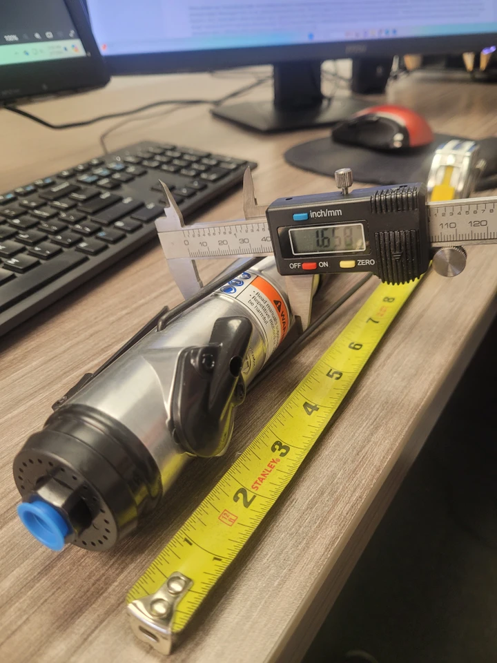 Ingersoll Rand 5RLNC1 Inline Pneumatic Screwdriver | 1,000 RPM | 13 - 75 (in-lbs) Torque Range
