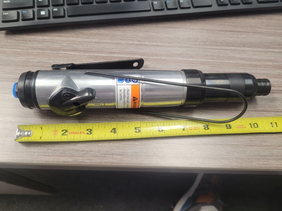 Ingersoll Rand 5RLNC1 Inline Pneumatic Screwdriver | 1,000 RPM | 13 - 75 (in-lbs) Torque Range