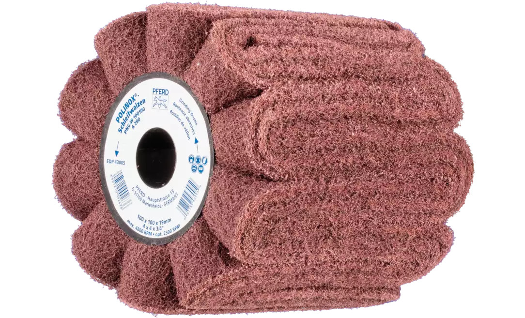 POLINOX 4" Non-Woven Finishing Drums