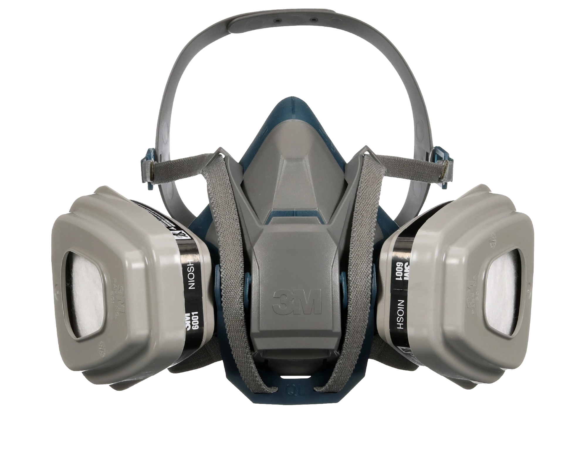 3M reusable half-mask respirator with cartridges and filters